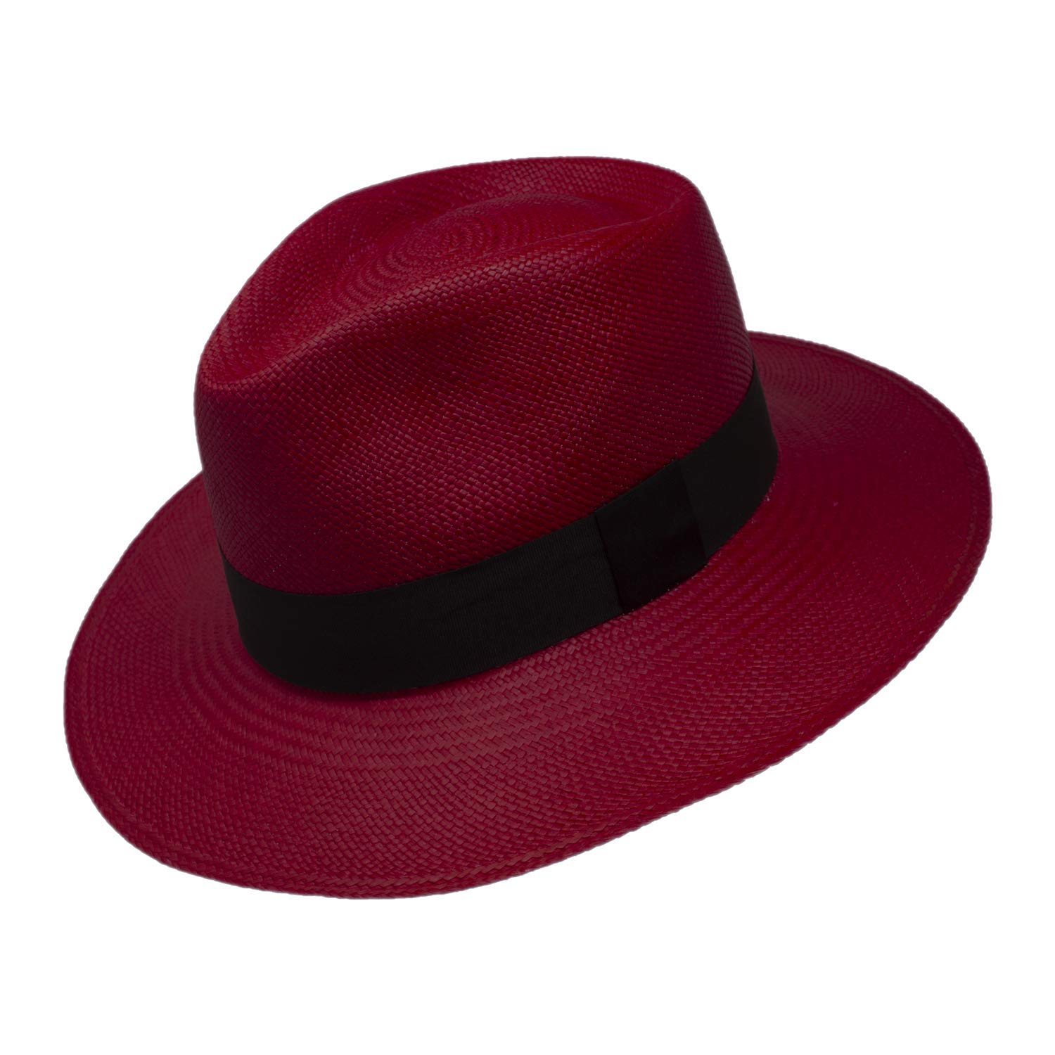 Gamboa Panama Hat Genuine Unisex Hat Panama Red Straw Hat UPF 50