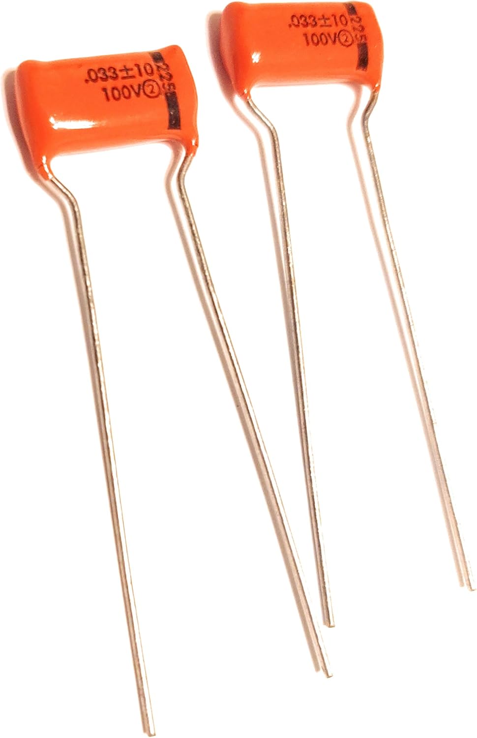 2 x .033uf 400v Orange Drop Guitar Tone Capacitors 715P Polypropylene