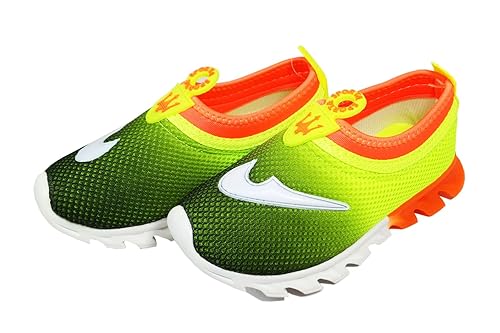 green colour sneakers