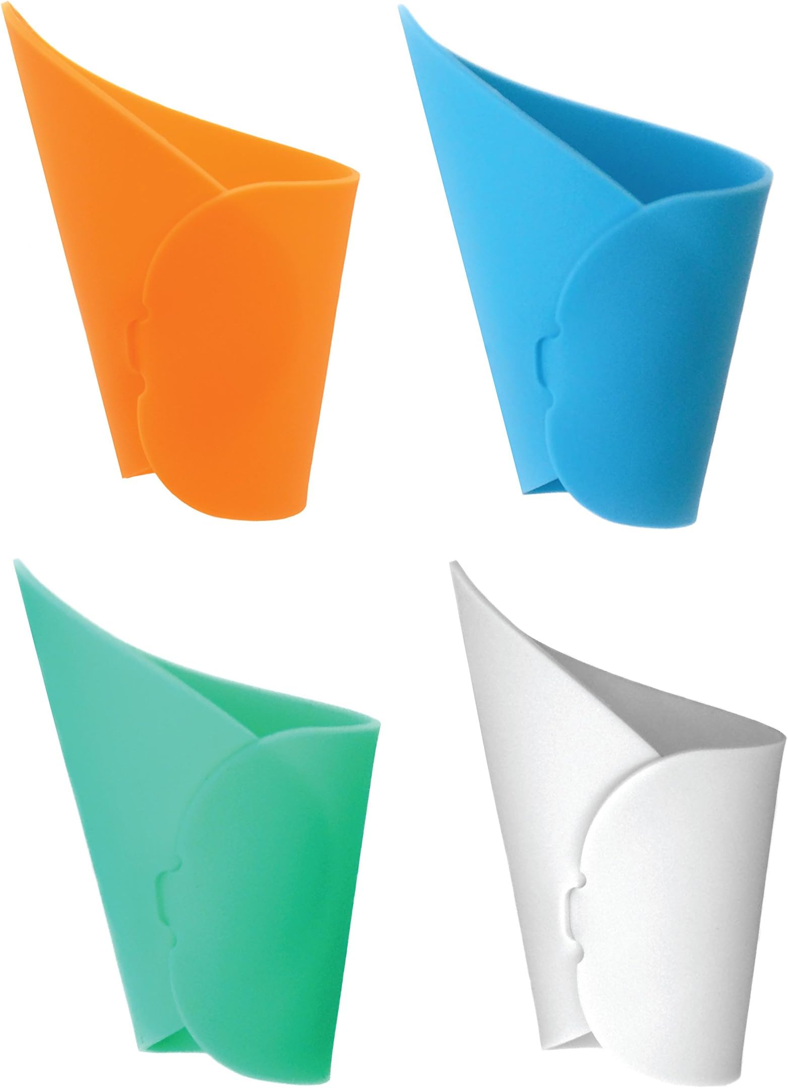 Gryp Keychain (4 Pack) - Silicone Germaphobe Door Handle Opener (Rainbow)