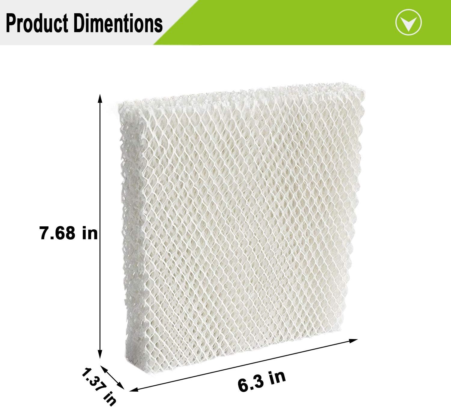 Lemige 6 Pack Humidifier Wicking HFT600 Filters T Compatible with Honeywell Tower Humidifier HEV615 HEV620, Compare to Part HFT600T HFT600PDQ -