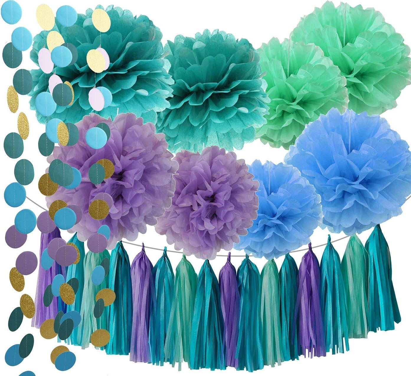 Monkey Home Under The Sea Party Supplies Mermaid Decorations Teal
