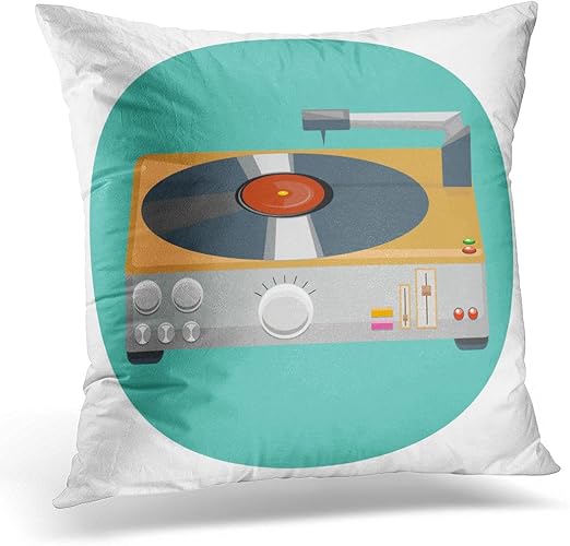 Amazon Com Emvency Throw Pillow Covers White Audio Turntable