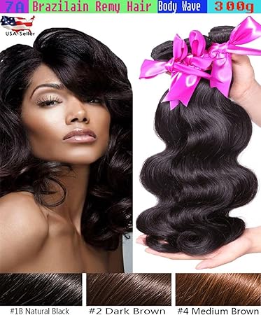 Amazon Com 3 Pack Bundle 7a Indian Body Wave Real Virgin Wavy