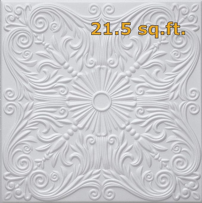 Amazon.com: Easy to install Polystyrene (Styrofoam) ceiling tile to