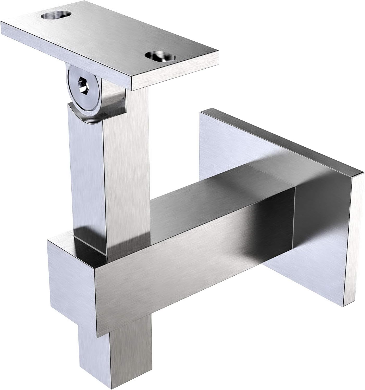 Stainless Steel Wall Bracket Square for Flat Bottom Handrail Amazon.co