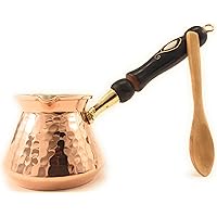 The Silk Road Trade - ACC Series (Small) - Hand Hammered Turkish Greek Arabic Armenian Copper Coffee Pot/ Heavy Duty…