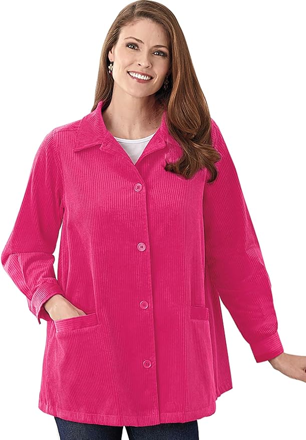 Carol Wright Gifts Corduroy Back Pleated Jacket at Amazon Women’s