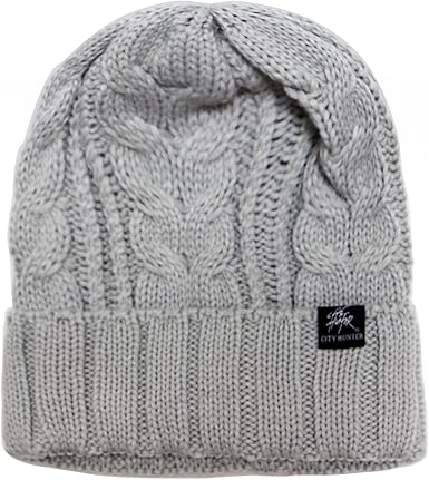 light grey beanie hat