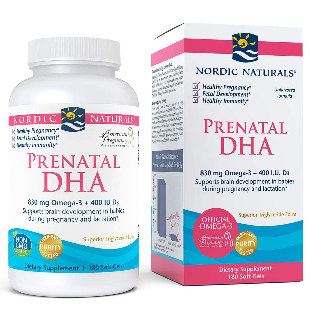 Nordic Naturals Prenatal DHA, Supports Brain Development in Babies