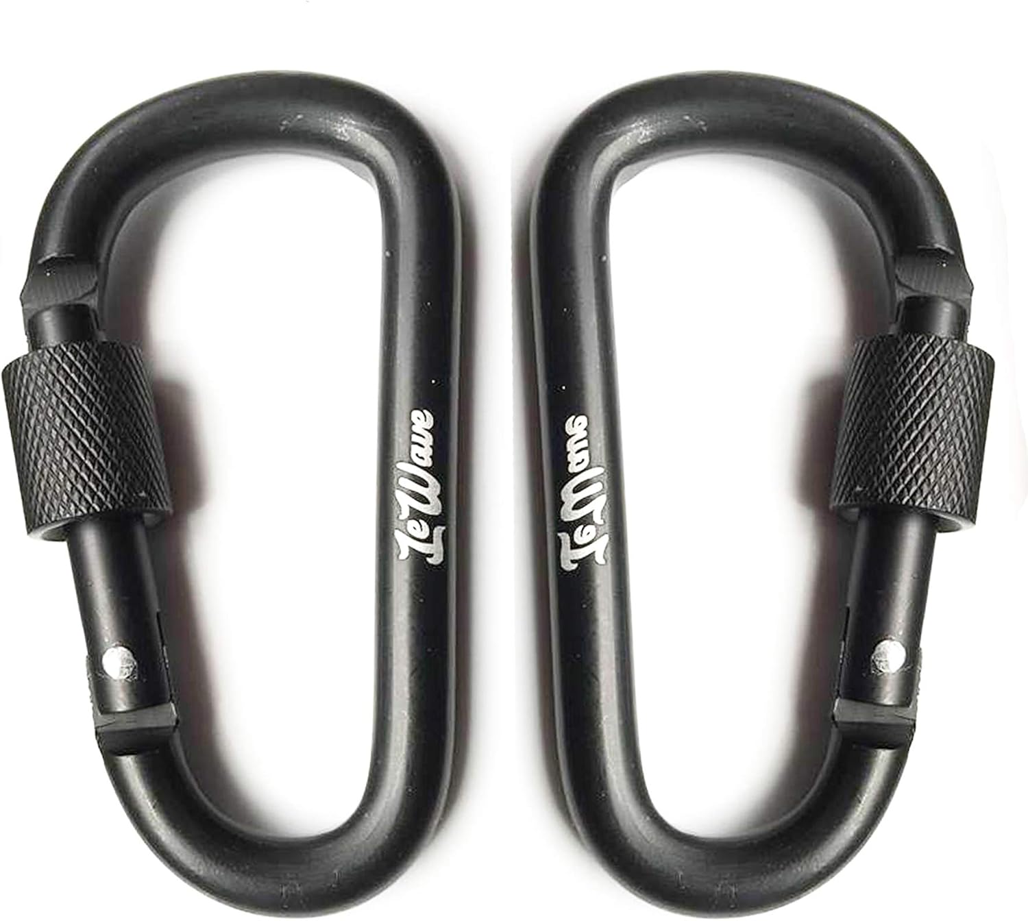 Carabiner (Set of 2) DRing Hooks Screw Lock Aluminium