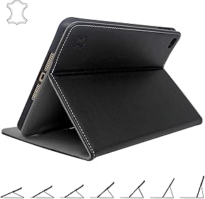 iPad Mini 5 Case 2019 Leather with Pencil Holder - Best Multi-Angle Stand for 5th Generation Apple Mini