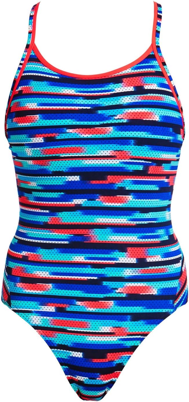 Way Funky Funkita Ladies Diamond Back One Piece Meshed Up Swimsuit