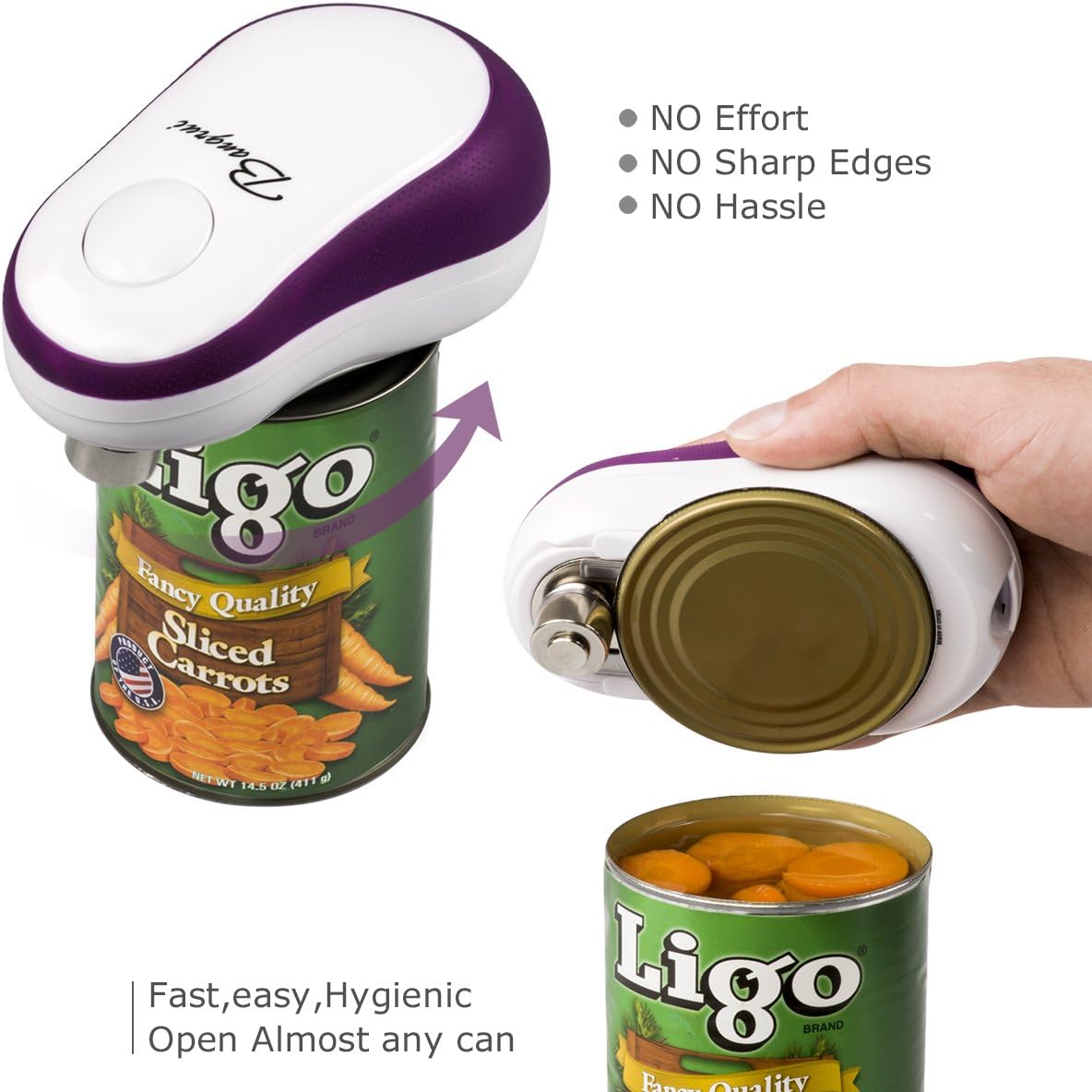 Kitchen Automatic Safety Cordless One Tin Touch Electric Can Opener