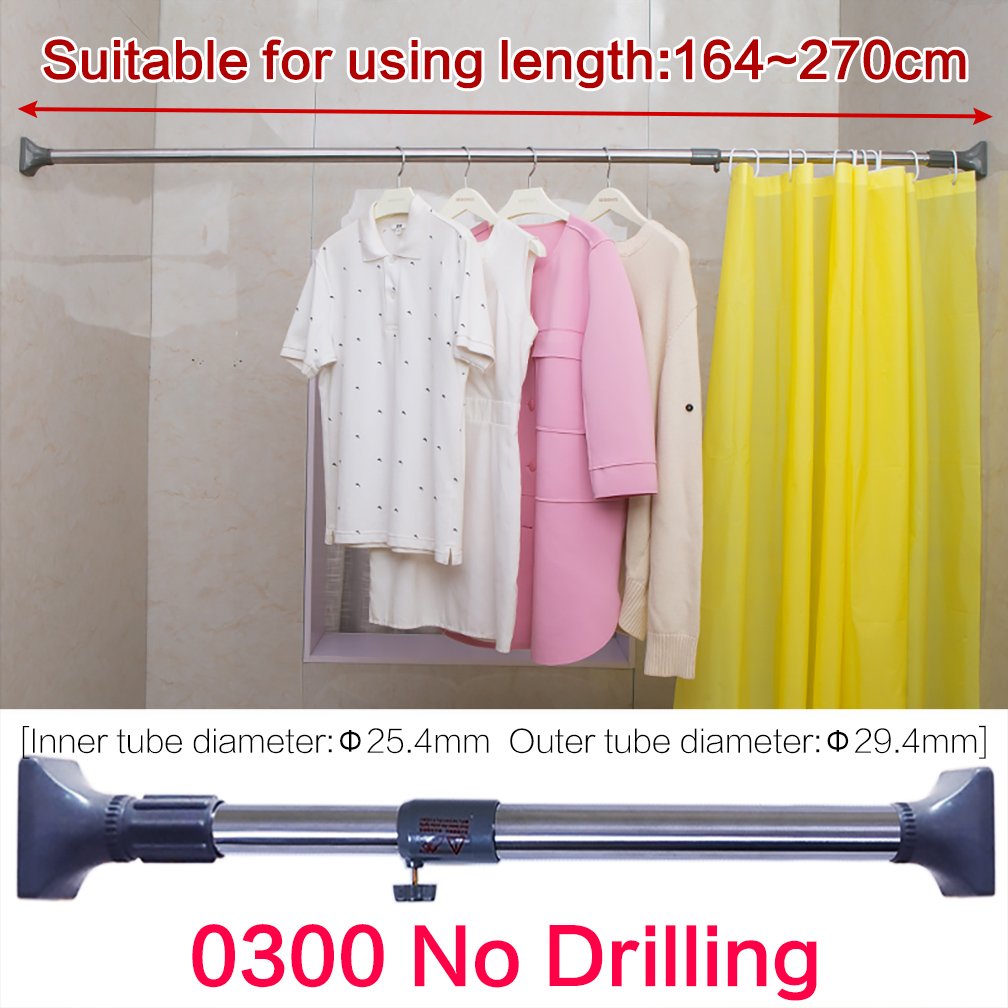 Asta Per Tenda Doccia 55-75 Cm | Senza Fori, Regolabile E Antiscivolo | Perfetta Per Bagno, Camere, Hotel E Campeggio