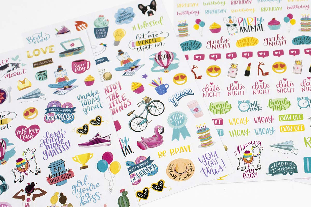 bloom daily planners Productivity Planner Stickers Variety Sticker