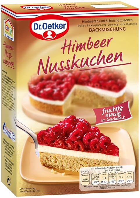 Dr Oetker Nusskuchen Backmischung Gibt Es Nicht Mehr Dr. Oetker - Backmischung Himbeer-Nusskuchen - 345g: Amazon.de