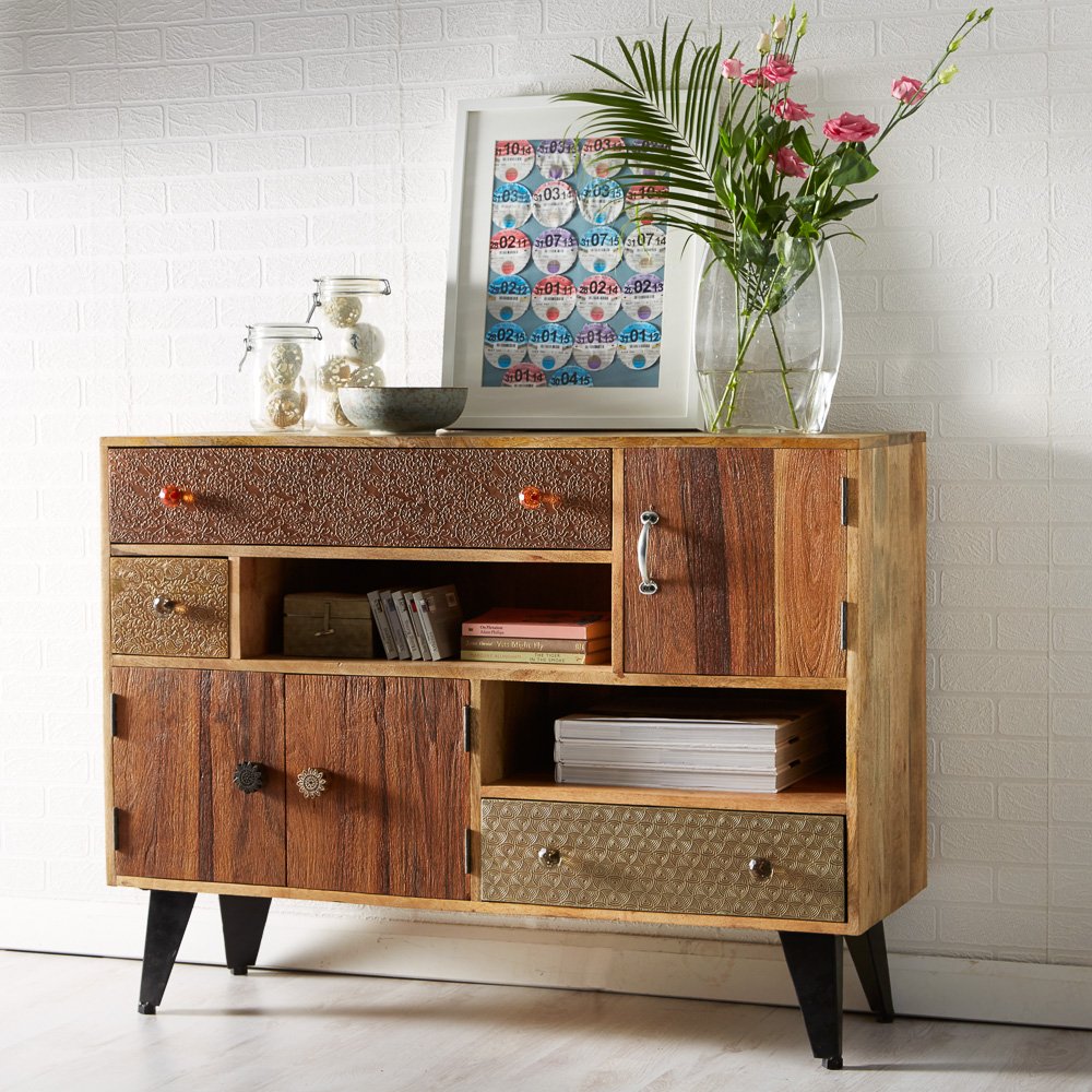 Salem Savvy Style Small Sideboard Hand Crafted 100 Reclaimed Wood