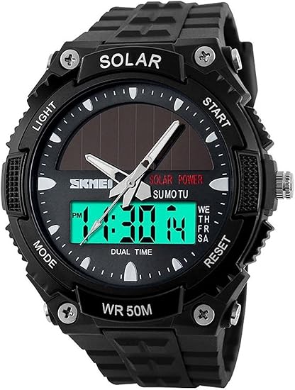 solar analog digital watch
