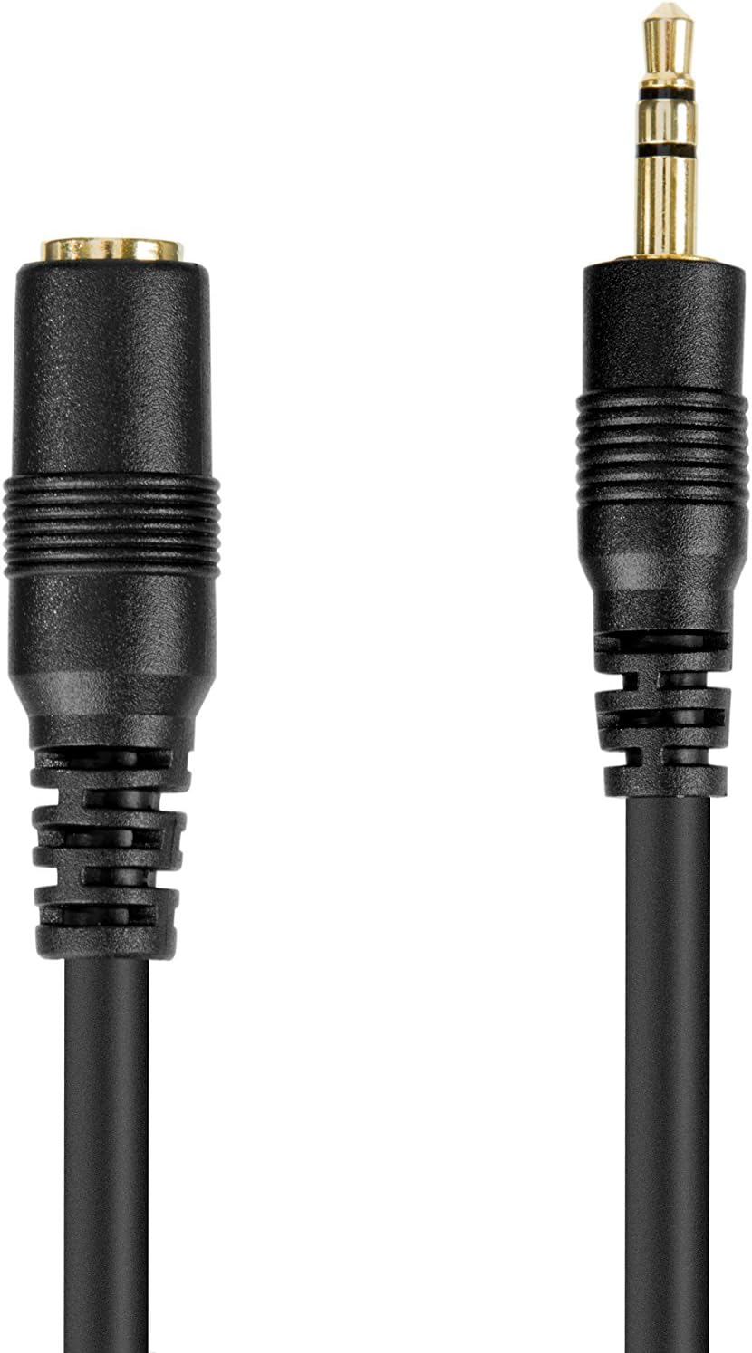 Movo MC20 3.5mm Audio Cable - 3.5mm TRS Female to Male 20ft Extension Cord for Microphones Headphones, and More - Image 3