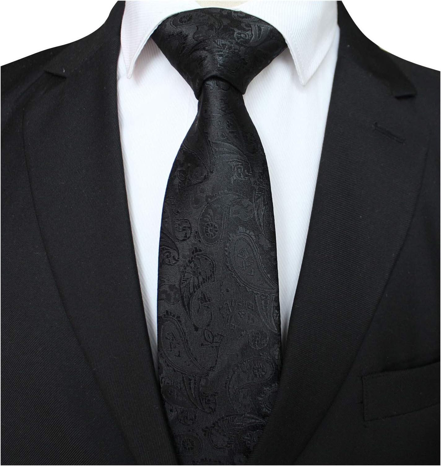 Men's Paisley Novelty Cravat Ties Woven Formal Wedding Party Slim Suit Neckties