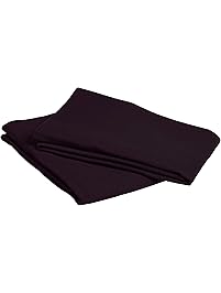 Pinzon Signature 190-Gram Cotton Heavyweight Velvet Flannel Pillowcases - Standard, Aubergine