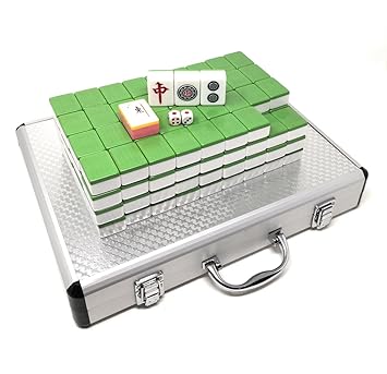 Traditional Chinese Version Mahjong Set W. Aluminum Carrying Case