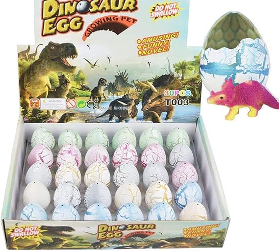 huevos que se meten en agua y sale un dinosaurio