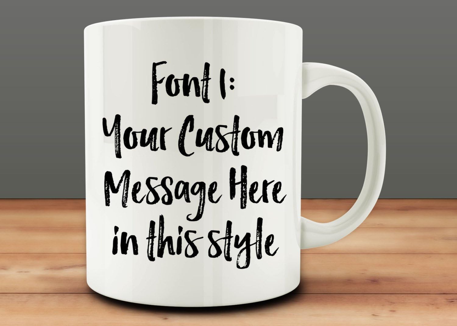 Personalized Custom Message Coffee Mug Personalize Mug With