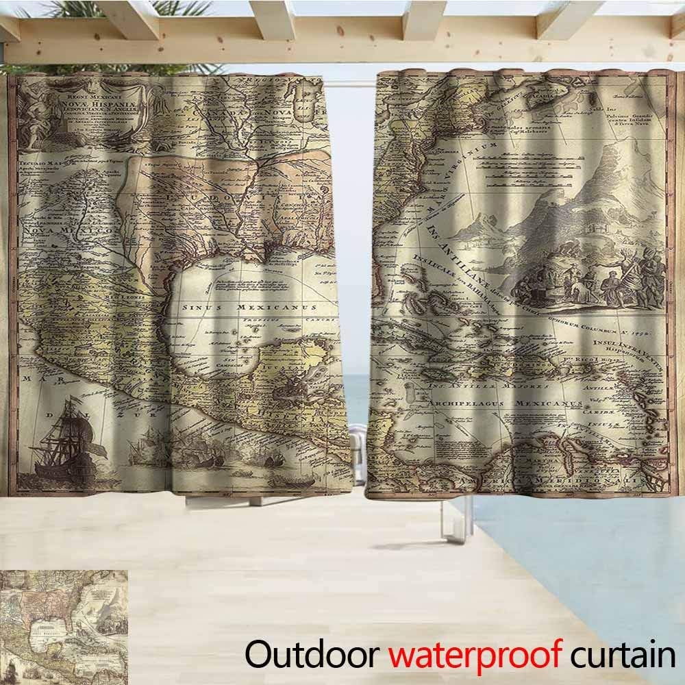 MaryMunger Doorway Curtain Wanderlust Mosaics Tiles Global Simple Stylish Waterproof W55x39L Inches