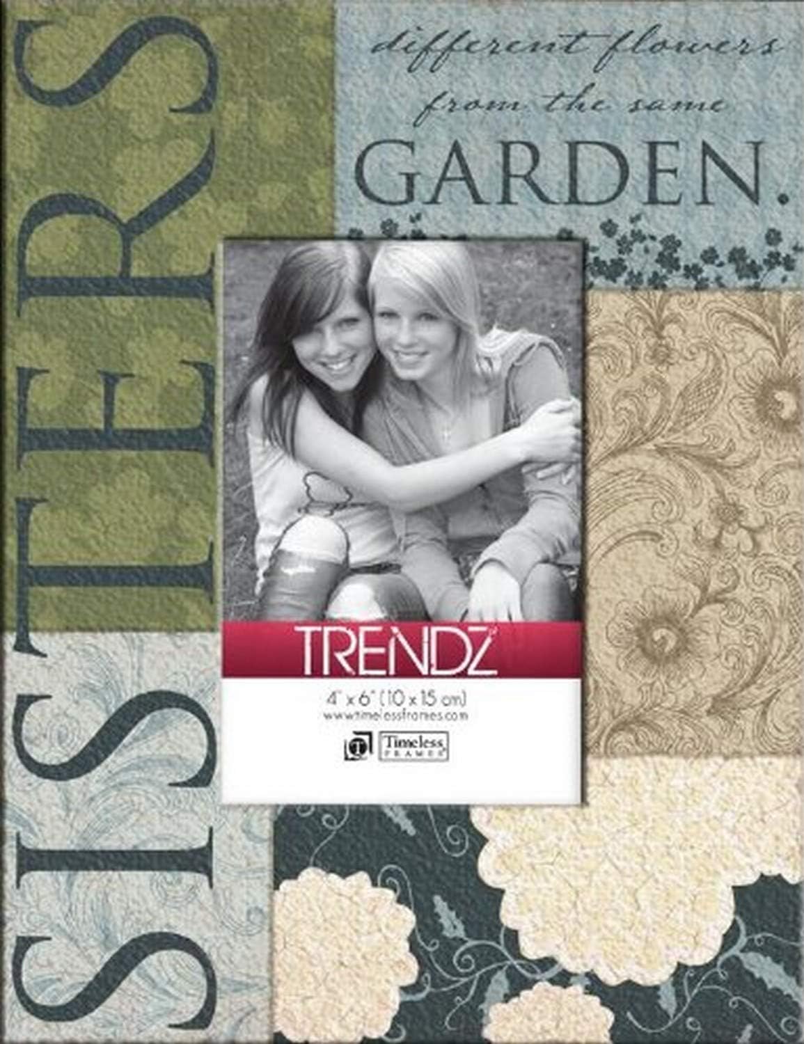Timeless Expressions Sisters Decoupage Tabletop Frame with Easel, 8 x 10 3/8"