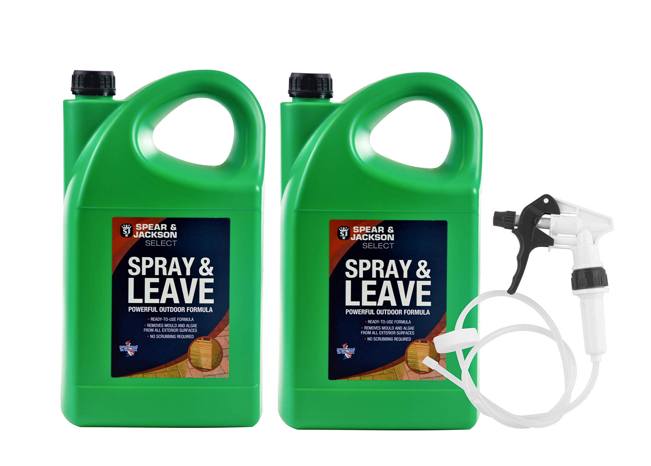 Spear and Jackson 2 x 5L Spray and Leave Ready to Use formula with Long