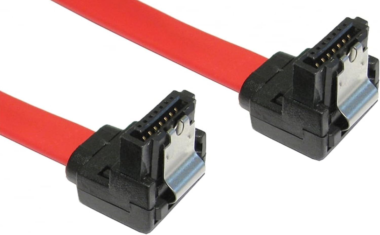 rhinocables 90cm SATA II Cable Serial ATA Hard Drive Data LOCKING Lead - Right Angled to Right angled Hea - Image 4