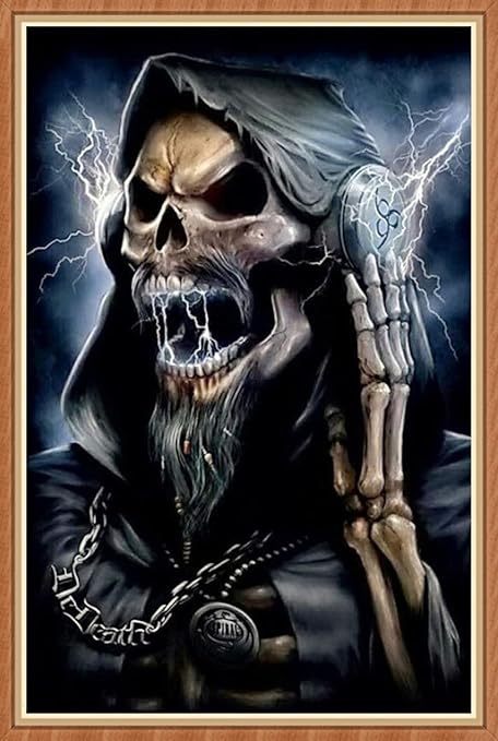 Cross-stitch Nueva Sala De Estar 5d Diamante Pintura Cráneo Monstruo