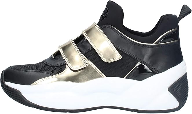 michael kors black and gold sneakers