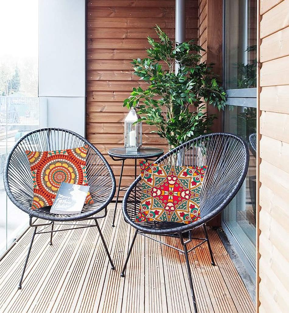 Hodeacc 6 Pcs Modern Bohemian Mandala Cushion Covers 45 x 45cm - Image 3