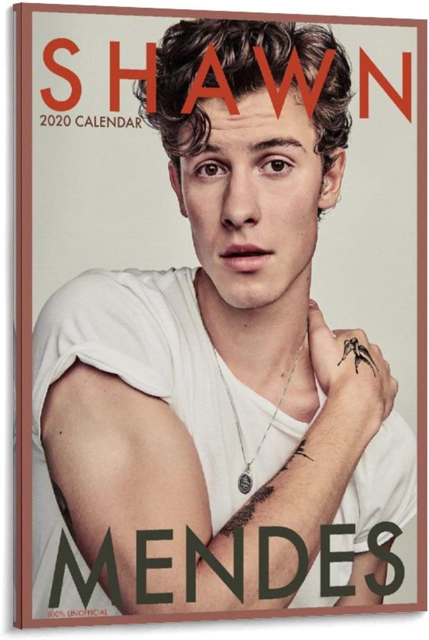 Amazon.com: UOKO Canadian Male Singer Shawn Mendes Calendar 2020 Canvas