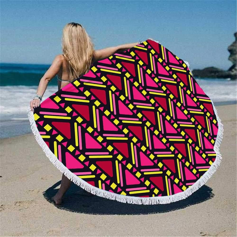 Dethel Beach Towels, Beach Towels for Women Large Beach Towel Ethnic Boho Pattern