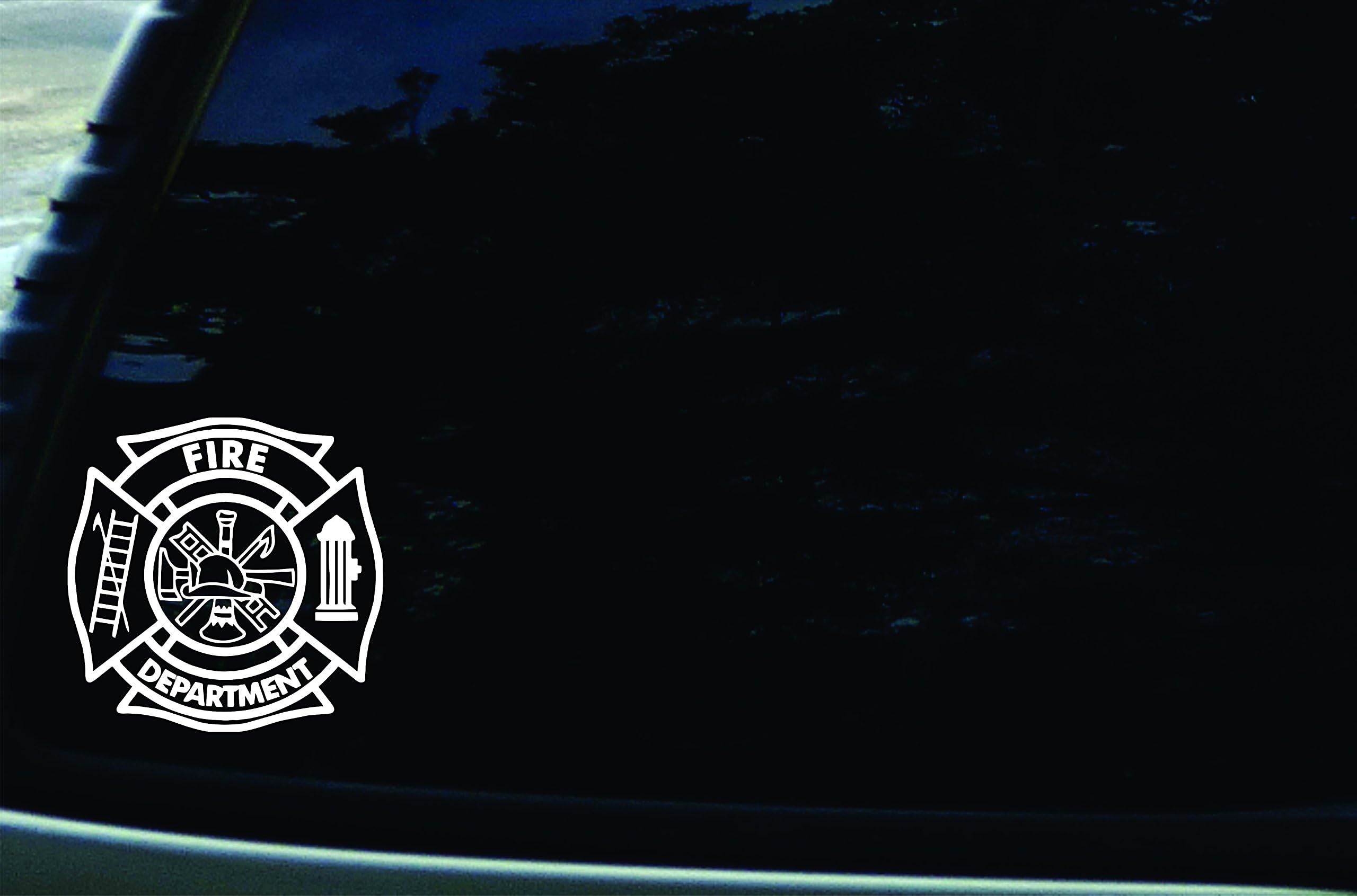 SFD 4.5" X 4.5" Fire Department Vinyl DIE Cut Decal for Your car, Truck, Window, Laptop, MacBook, or virtually Any Other Smooth Surface.
