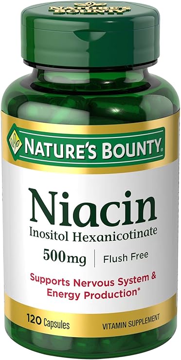 Amazon Com Nature S Bounty Niacin Flush Free 500 Mg Health Personal Care