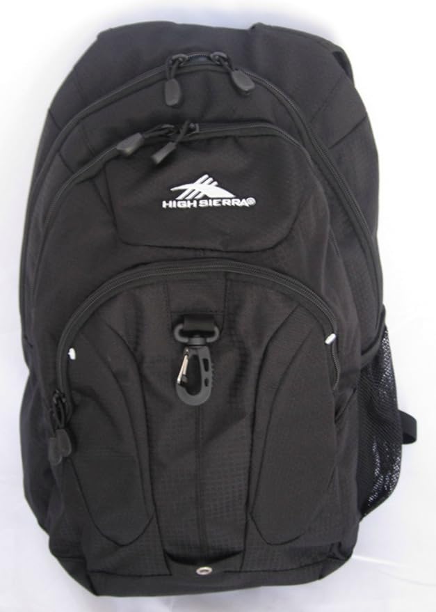 High Sierra RipRap Laptop Backpack Black Clothing