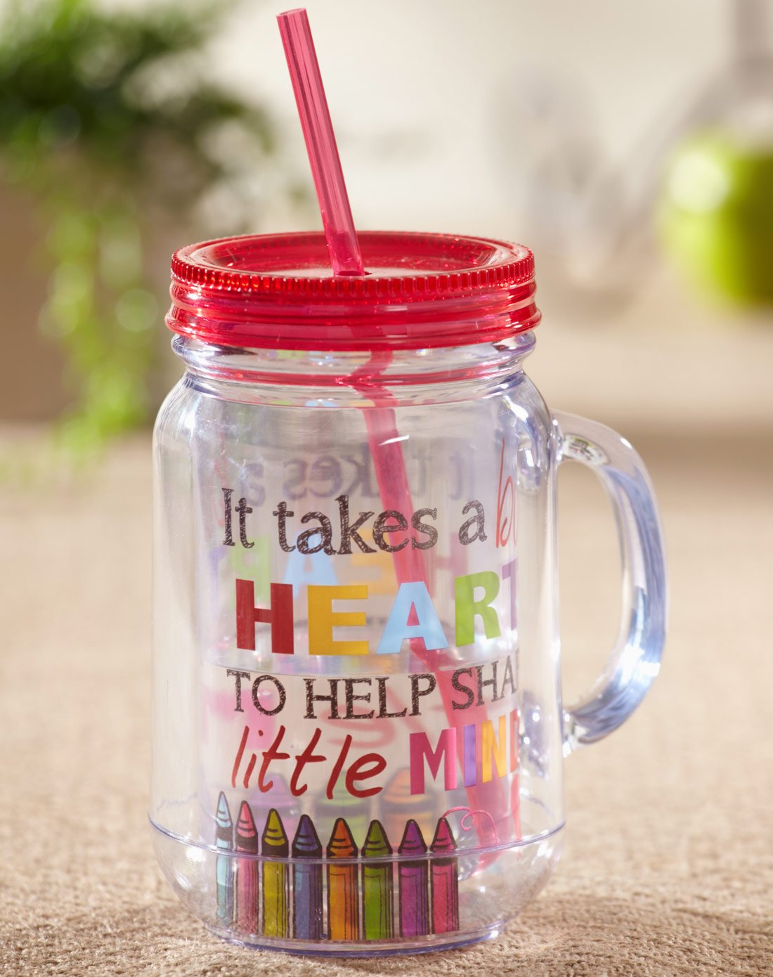 Cypress Home It Takes A Big Heart To Help Shape Little Minds 17 Oz Doublewall Insulated Travel Mug Teacher Appreciation Gift 3 5 X 5 25 X 7 Inches Disposable Cookware
