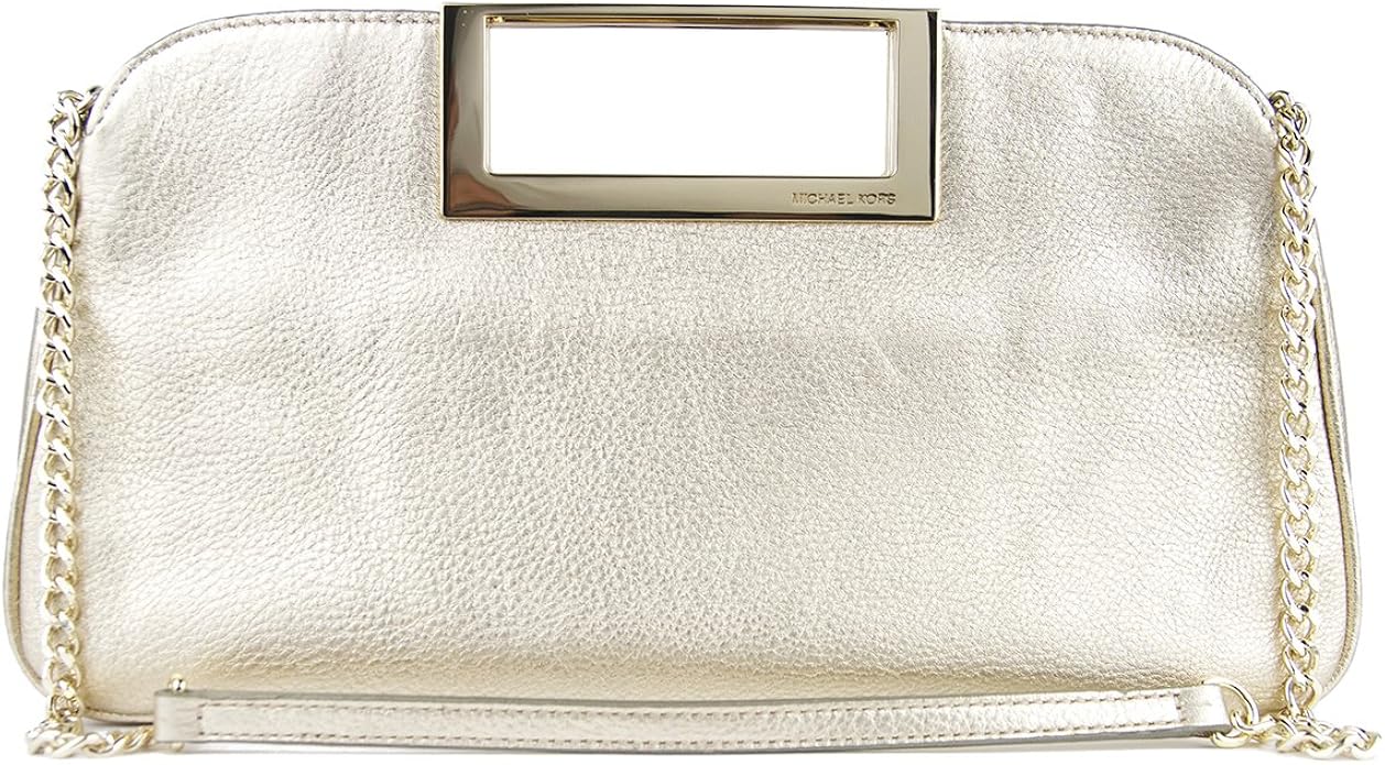 Michael Kors Large Clutch Pale Gold Berkley Handbags
