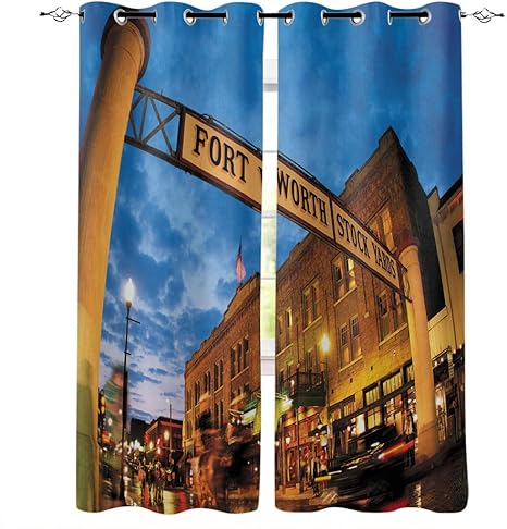 Amazon 遮光カーテン 夜 ビール 建物 道 ネオンランプ ドレープカーテン おしゃれ 断熱 遮熱 防音 昼夜目隠し 遮像 デコレーション 洗濯可 取り付け簡単 135cmx160cmx2 カーテン オンライン通販