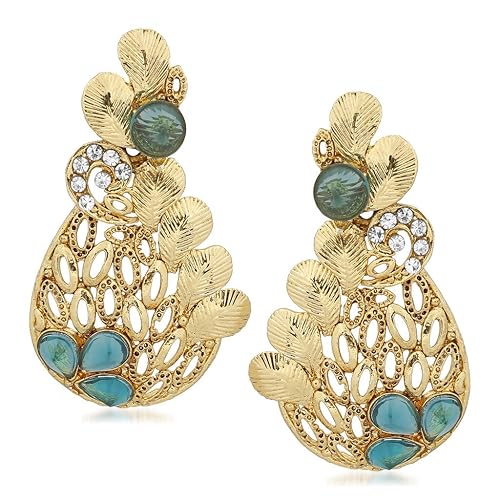Drop Earrings for Women (Golden)(ERZ1421G)