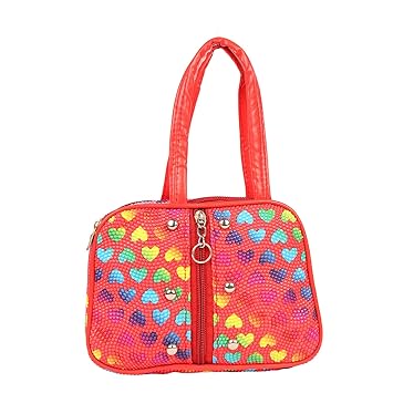 Cocksure Girls Pu Red Small Bag Purse Carry Bag for Girls Kids