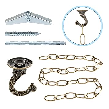 Ootsr Metal Ceiling Hook Heavy Duty Ceiling Hook And Chain