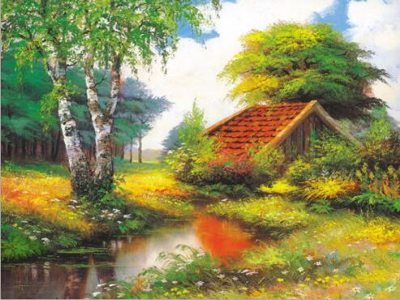 heyesupio 5D Diamond Painting Kits Full Drill Diamond Embroidery,12x16 Inches