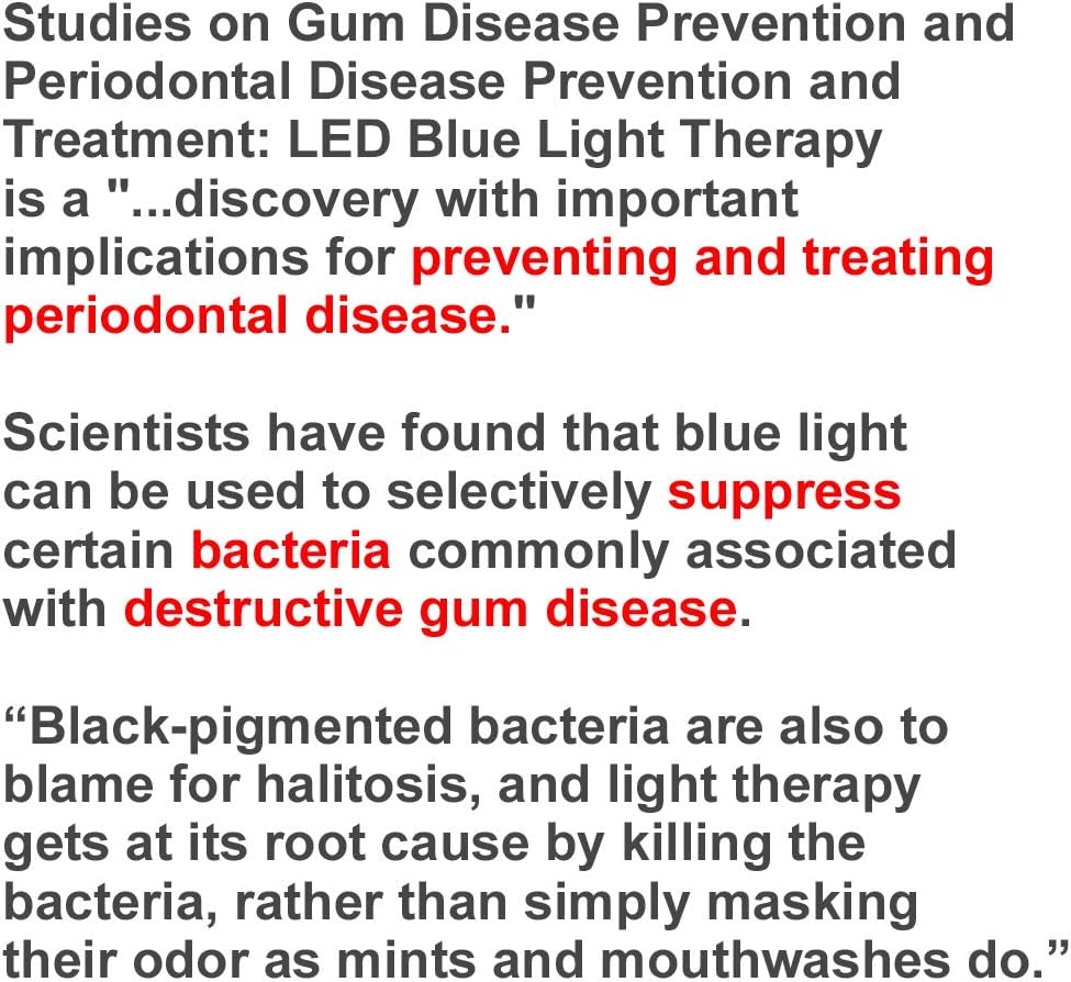 Starlite Smile Gum Disease Treatment, Periodontal Treatment Oral Care Red Light Therapy and Blue Light Therapy Promotes Healing and Pain Relief: Health & Personal Care