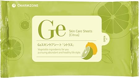Amazon Charm Zone チャームゾーン Geスキンケアシート シトラス 10枚入 人気韓国コスメ クレンジングもスキンケアもこれ1枚でok チャームゾーン Charm Zone クレンジングシート 通販